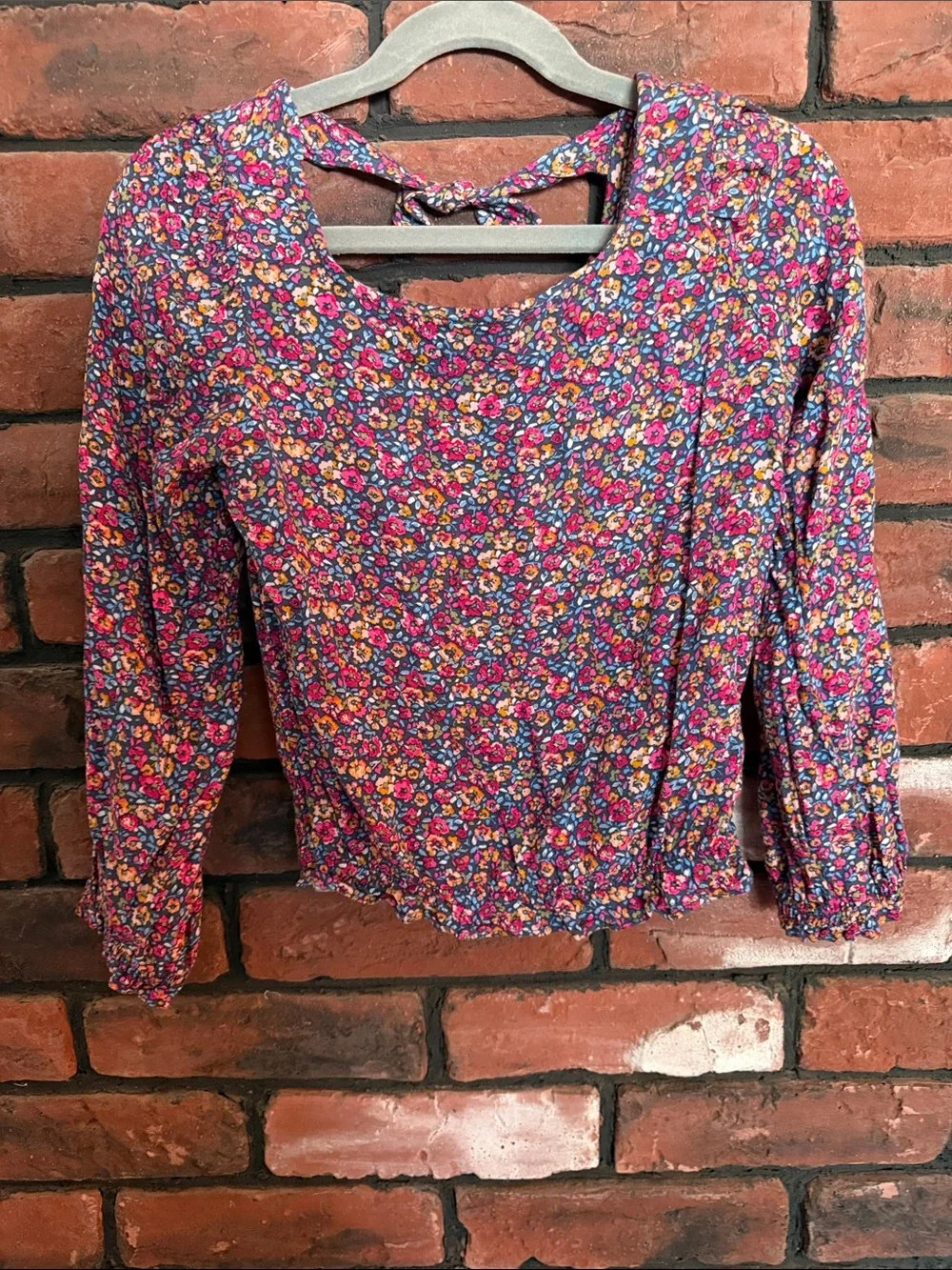 Carter's Purple Floral Long Sleeve Top